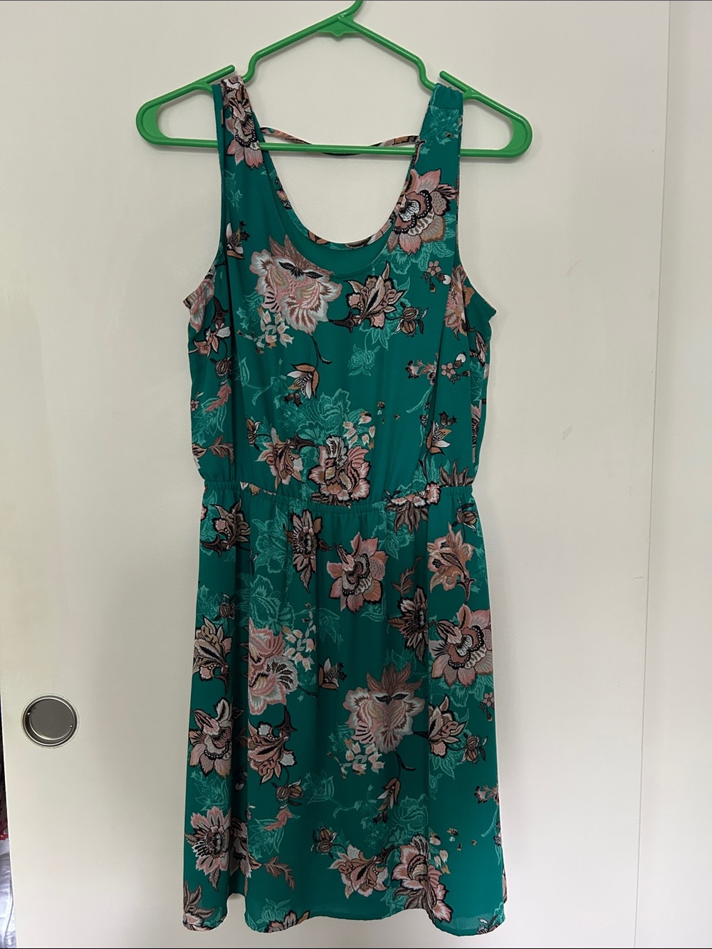 DR2 Teal Floral Midi Dress